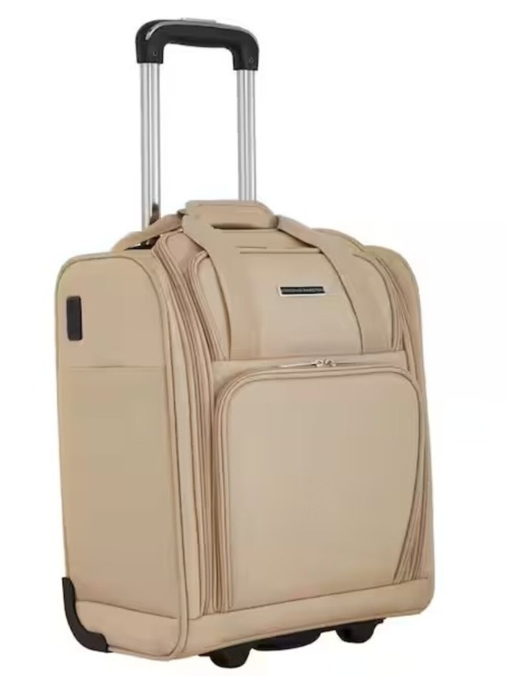 French Connection 16 in. Toasted Almond Underseater Carry-On w/USB Feature